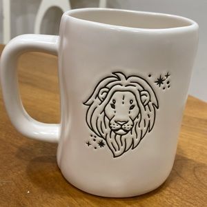 NWOT.  Rae Dunn, 24 oz., “Leo”, ceramic mug.